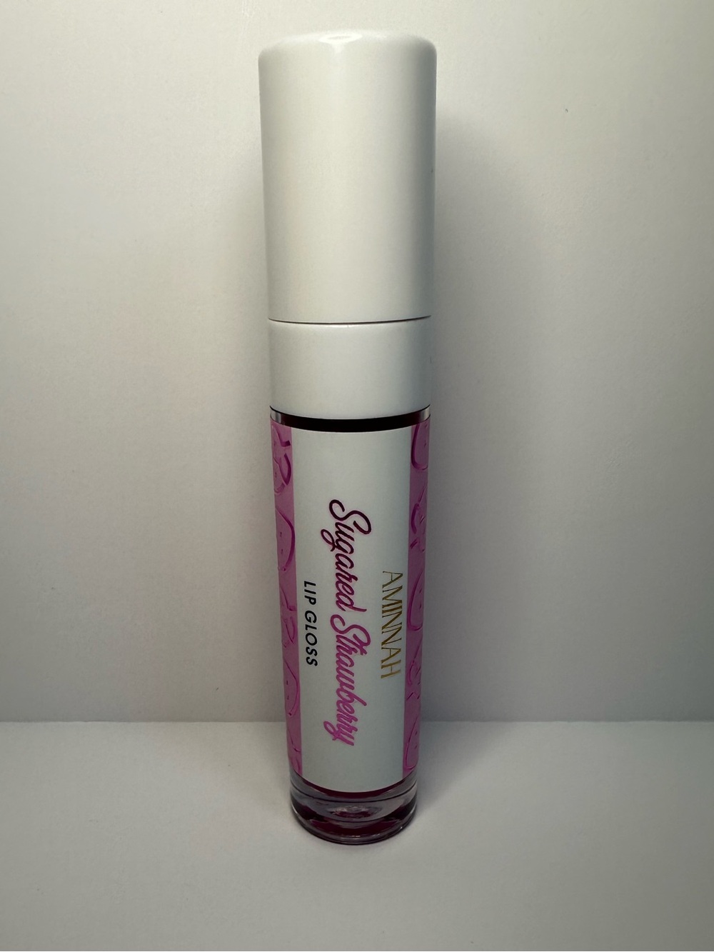 Aminnah New Sugared Strawberry Shimmery Pink Lipgloss - Picture 2 of 5